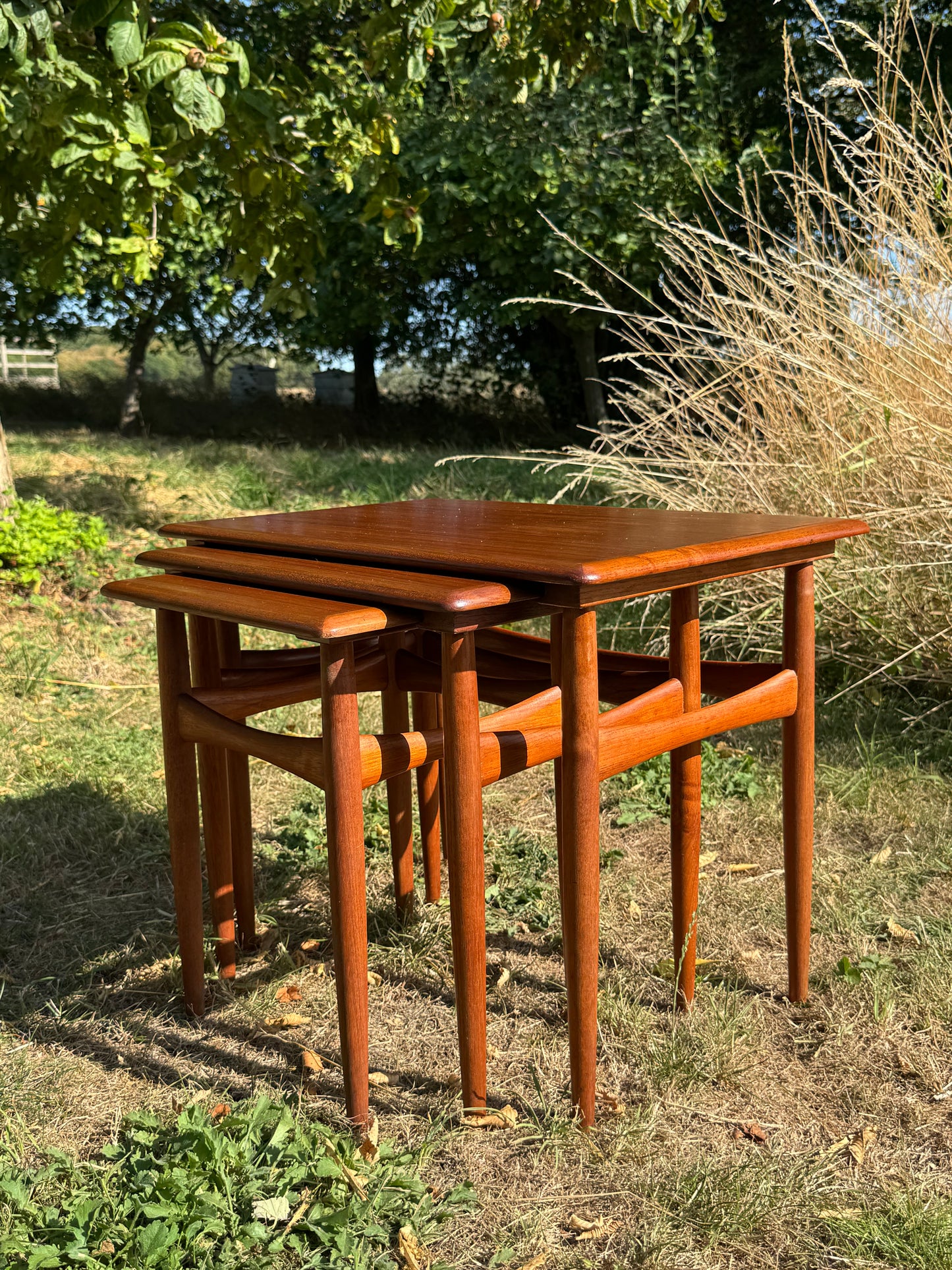 For Katie **** Price includes shipping ***Kai Kristiansen nest of teak tables