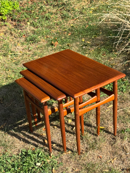 For Katie **** Price includes shipping ***Kai Kristiansen nest of teak tables
