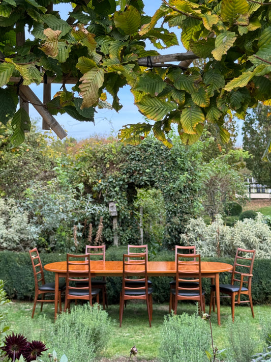 For Raylee ** Mid Century Modern Teak Dining table Table by Nils Jonsson for Hugo Troeds