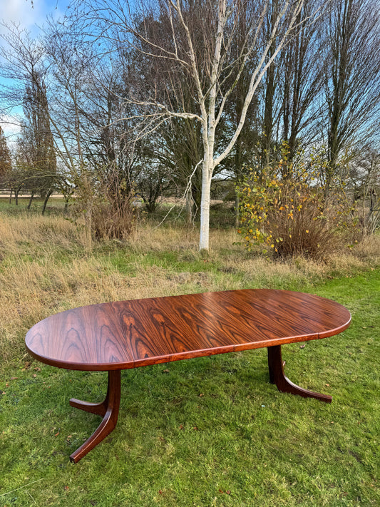 Danish  Rosewood Large Dining Table Seats 8- 10 circ 1960