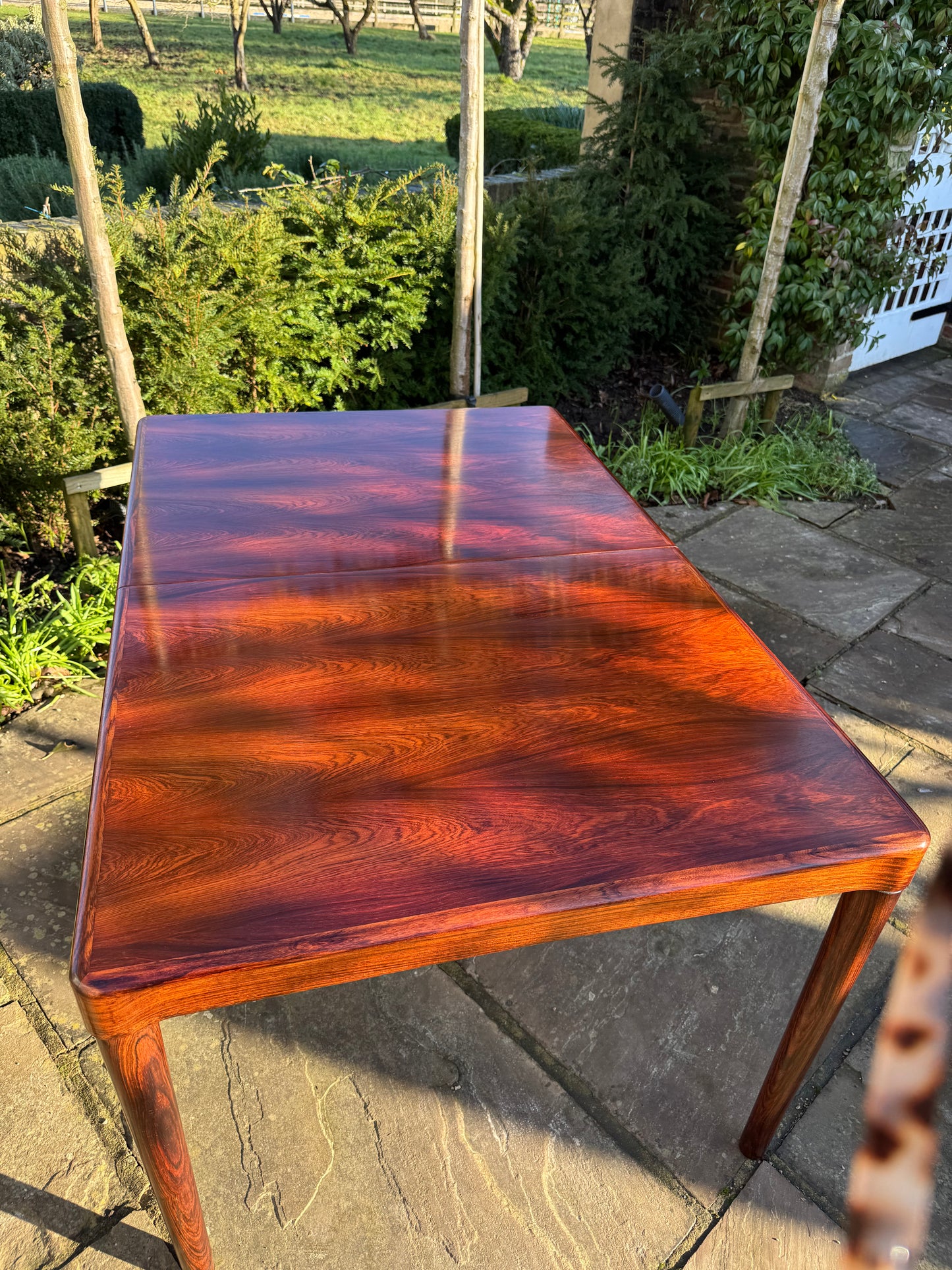 Mid Century Modern Danish Rosewood Dining Table and Eight Rosewood chairs by H W Klein for Bramin 1960s - Pending A10 certificate