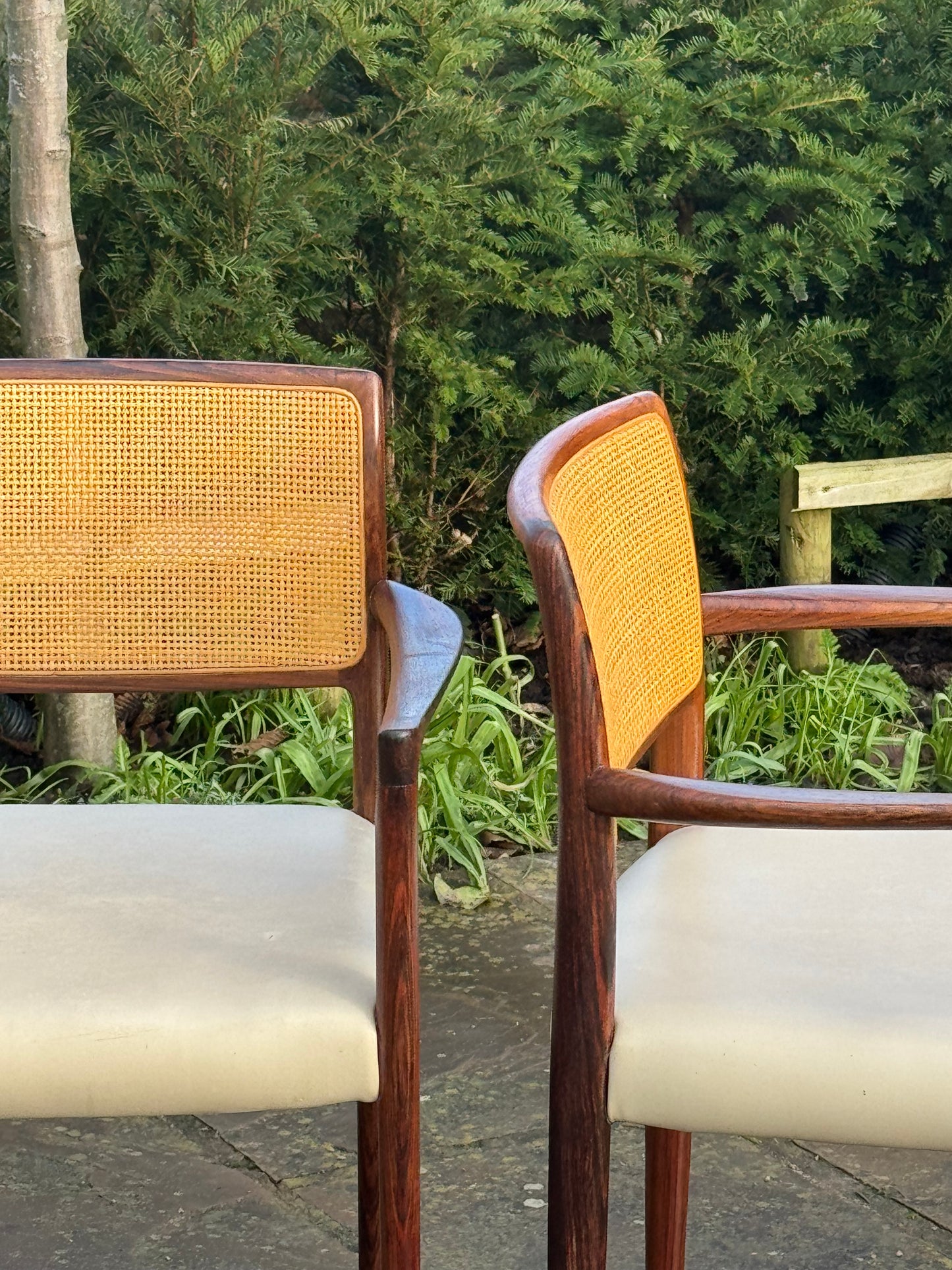 Danish Rosewood Set of Eight  Dining Chairs by Nils Otto Moller 1960.