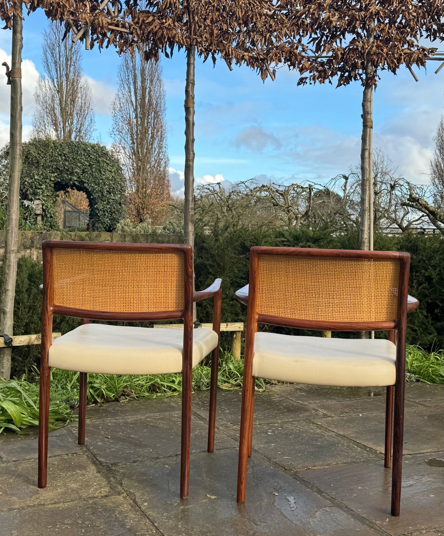 Danish Rosewood Set of Eight  Dining Chairs by Nils Otto Moller 1960.