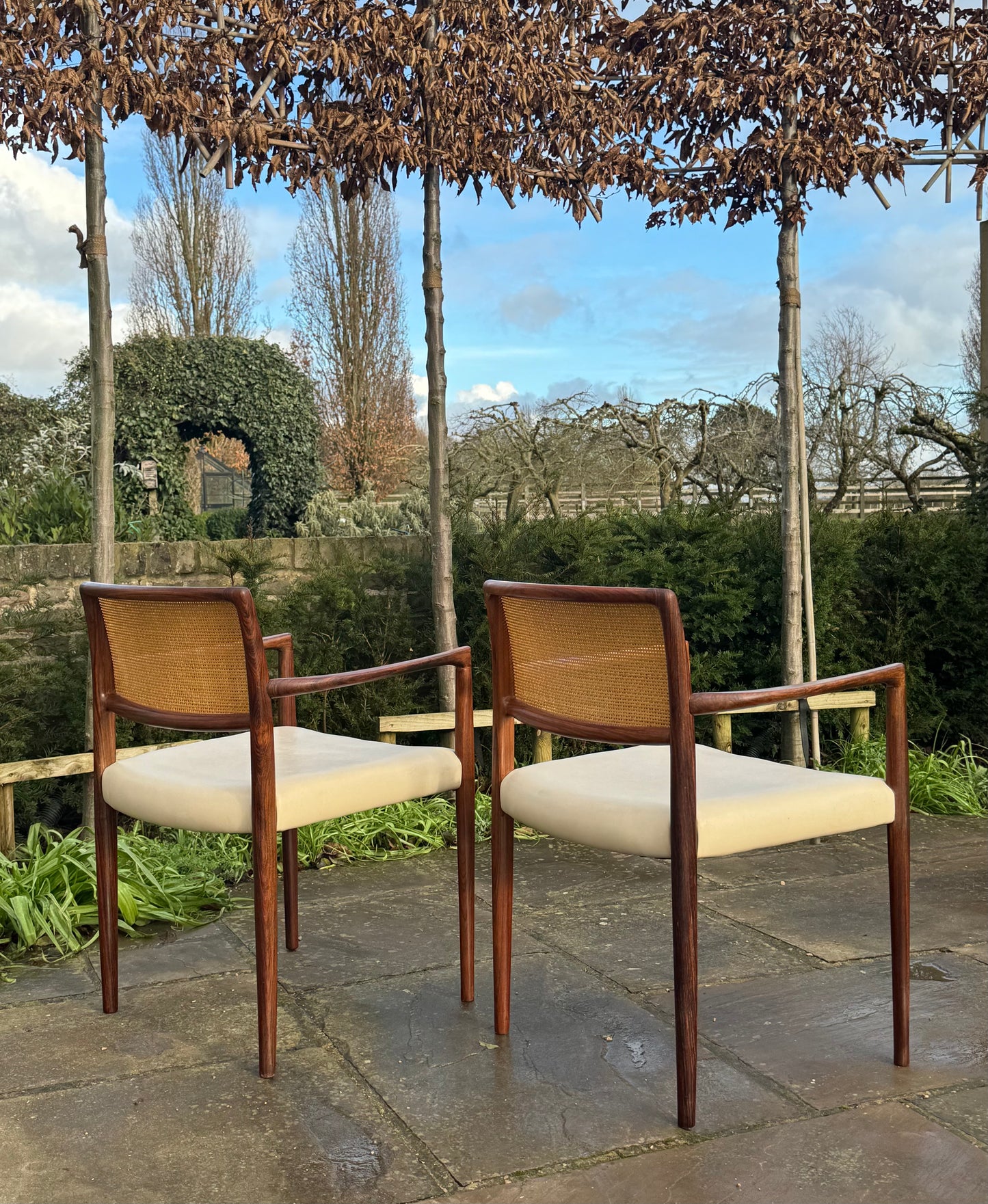 Danish Rosewood Set of Eight  Dining Chairs by Nils Otto Moller 1960.