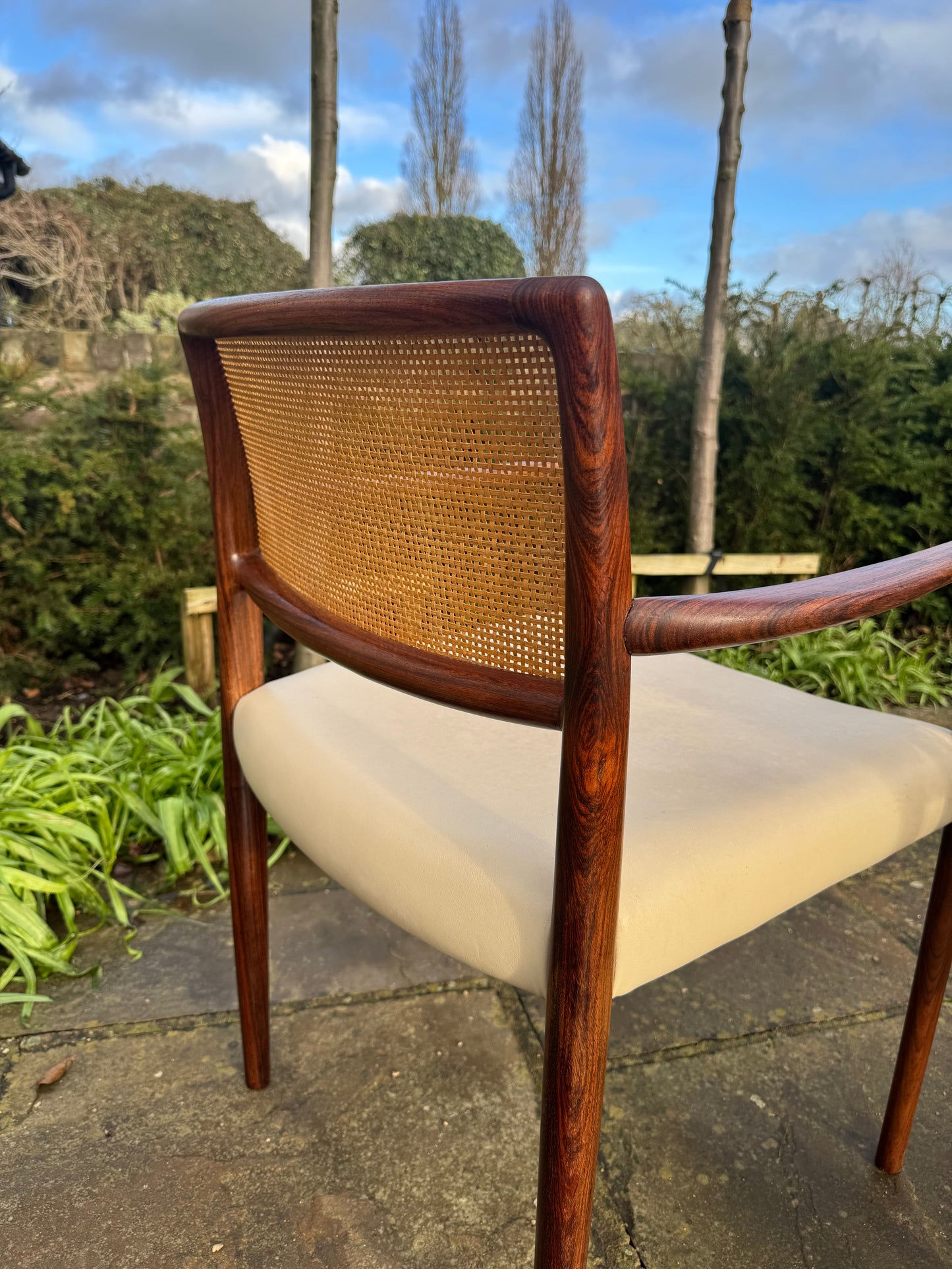 Danish Rosewood Set of Eight  Dining Chairs by Nils Otto Moller 1960.