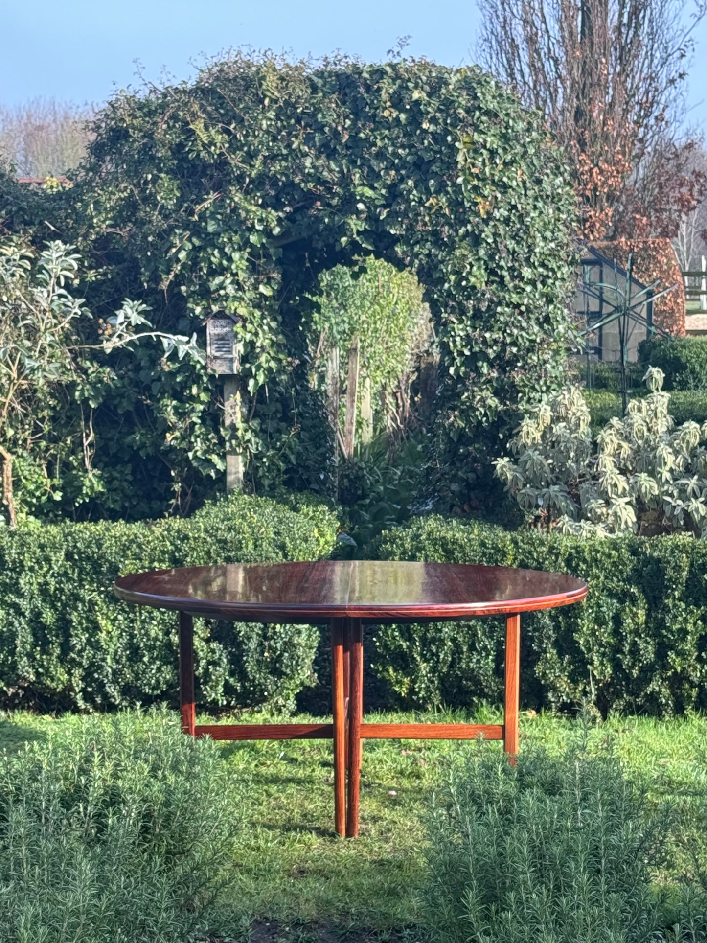 Mid Century Rosewood Extra Large Dining Table By Robert Heritage For Archie Shine 1970; seats 10