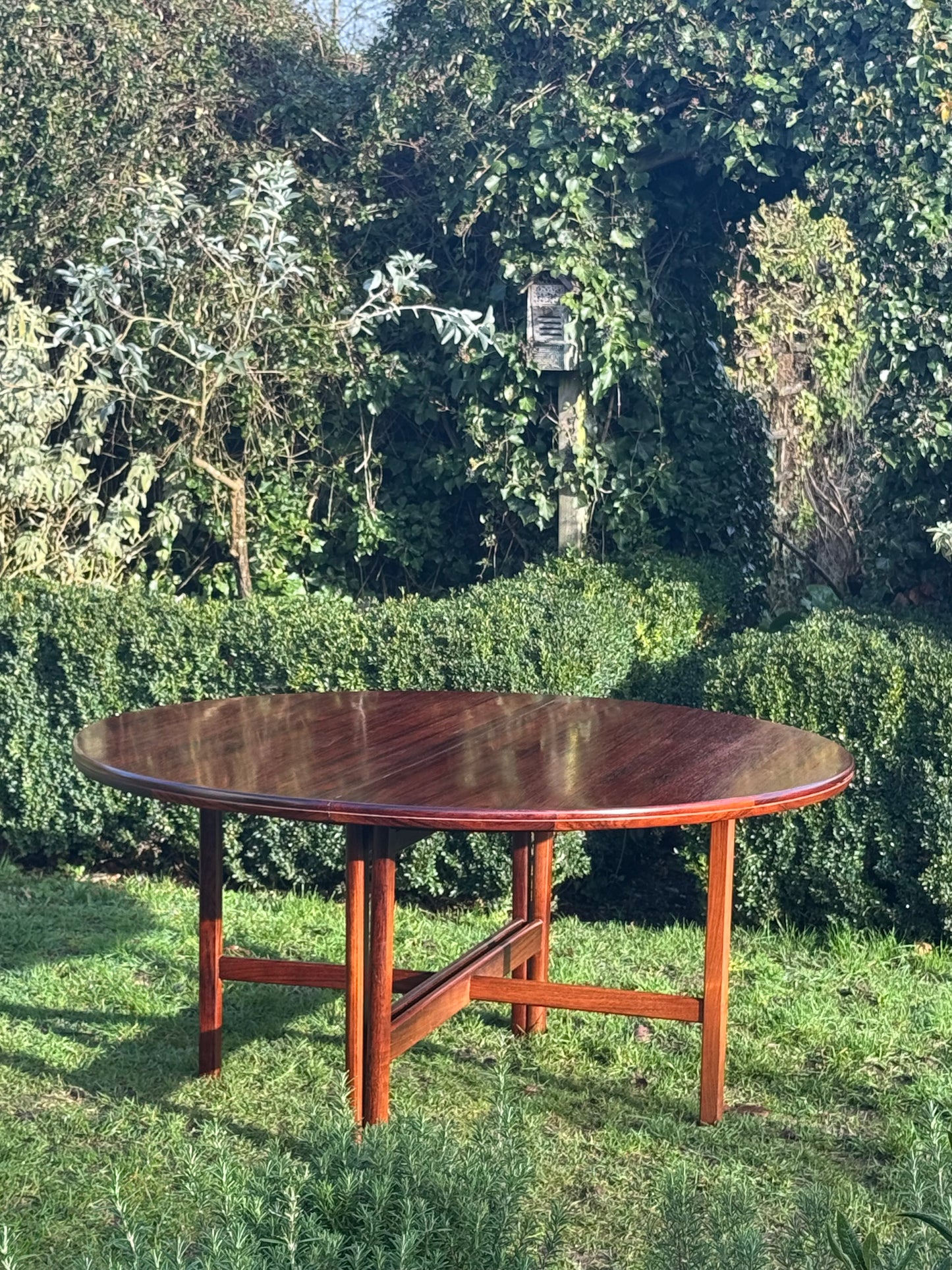 Mid Century Rosewood Extra Large Dining Table By Robert Heritage For Archie Shine 1970; seats 10