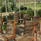 For Kyle**price includes shipping,crate,CITES and tariffs **Set of eight Rosewood dining chairs by Robert Heritage for Archie Shine 1970.