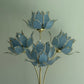For Summer ****Price includes shipping **** Hollywood Regency Blue Lotus Lamp
