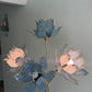 For Summer ****Price includes shipping **** Hollywood Regency Blue Lotus Lamp