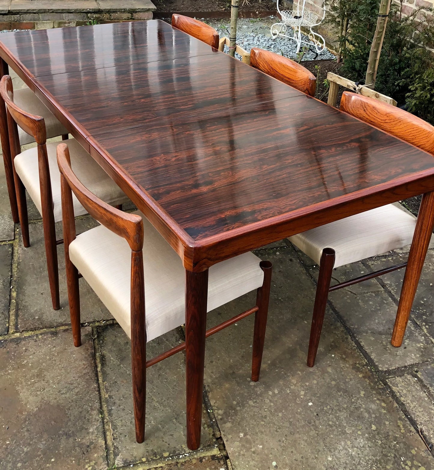 Mid Century Modern Danish Rosewood Dining Table by H. W. Klein for Bramin, 1960s