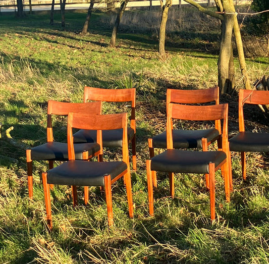 Vintage Mid Century Danish Teak Dining Chairs by Nils Jonnson for Troeds, Set of 6