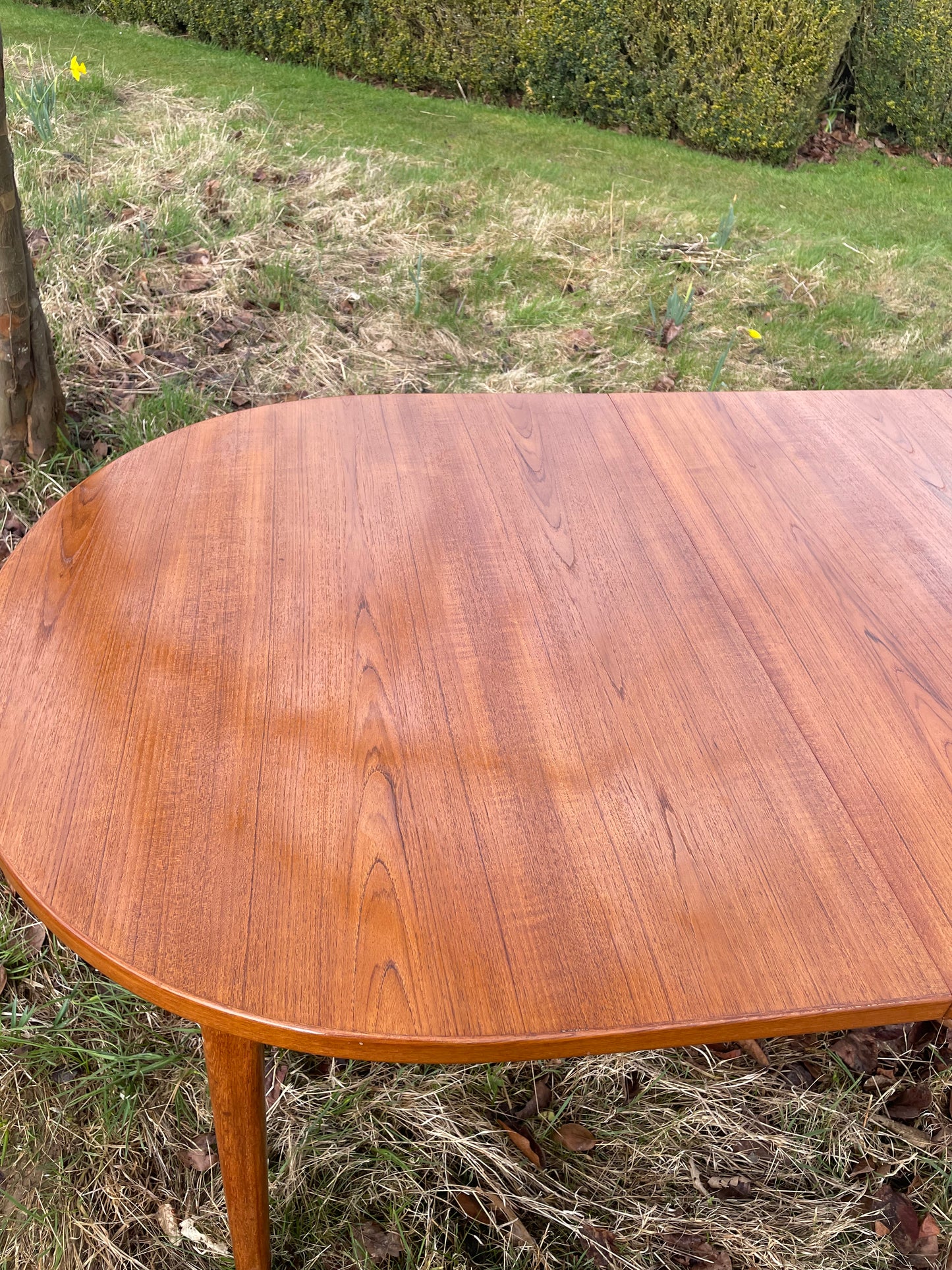 Troeds extending teak table for Michiyo