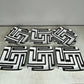 No 4 -  2 xMid Century Modern 1980s Geometric Dedalo Versace Dinner Plates / Service Charger