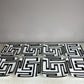 No 4 -  2 xMid Century Modern 1980s Geometric Dedalo Versace Dinner Plates / Service Charger