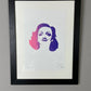 Pure Evil Salvador Dali Pink and Purple Screenprint / Painting / Art / Artwork