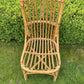 Original 1960s Mid Century Modern Set of 4 Bamboo / Rattan Indoor/Outdoor Dining Chairs