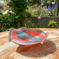Vintage Red Romanian Glass Ash Tray / Dish / Bowl by Ioam Nemtoi