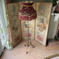 Vintage Early 20th Century Secessionist Adjustable Brass Floor Lamp