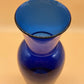 Vintage Royal Copenhagen Cobalt Blue Vase with Light Blue Base