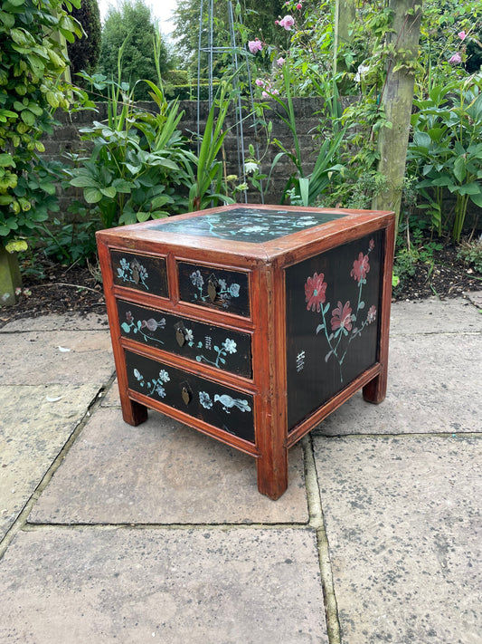 Vintage Chinese hand painted cabinet