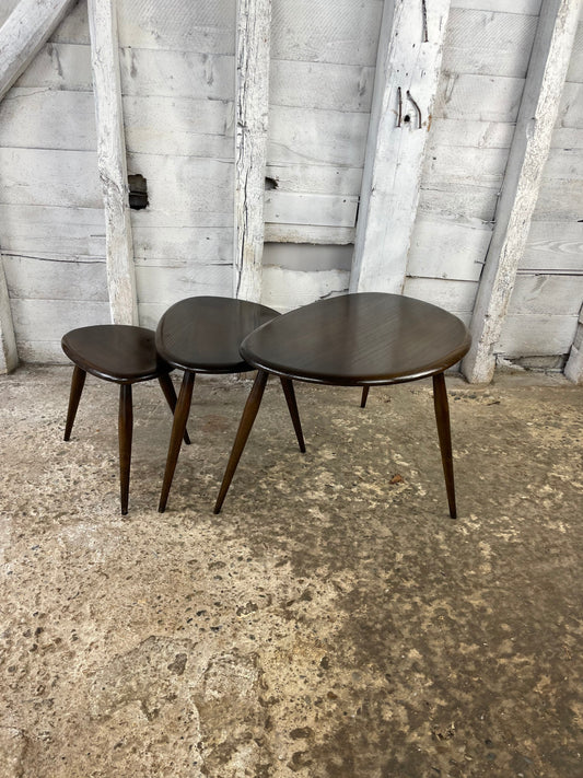 Super Stylish Mid Century Modern Ercol Nest of Tables