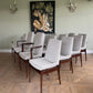 ON HOLD **** Set Of 10 Rosewood Dining Chairs by Robert Heritage for Archie Shine Mid Century Modern 1950's (Carvers not included)