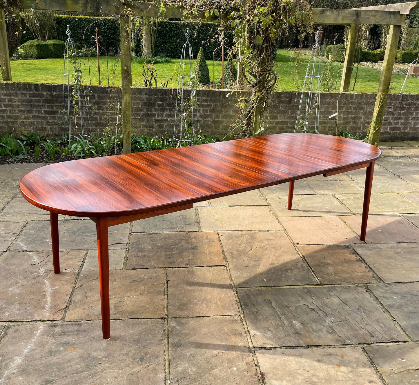 Rosewood extending Dining Table by Nils Jonsson for Hugo Troeds, Mid- Century Modern Swedish 1960s