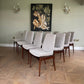 ON HOLD **** Set Of 10 Rosewood Dining Chairs by Robert Heritage for Archie Shine Mid Century Modern 1950's (Carvers not included)