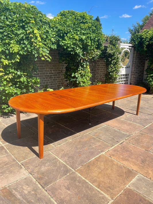 For David**** Shipping, crate and Extra Large Teak Dining Table 14 Plus Seater By Laurits M Larsen Mid Century Modern Danish