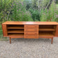 A Teak Tambour Fronted Sideboard by Bernh. Pedersen & Son’s, Danish, Mid-Century Modern 1970's