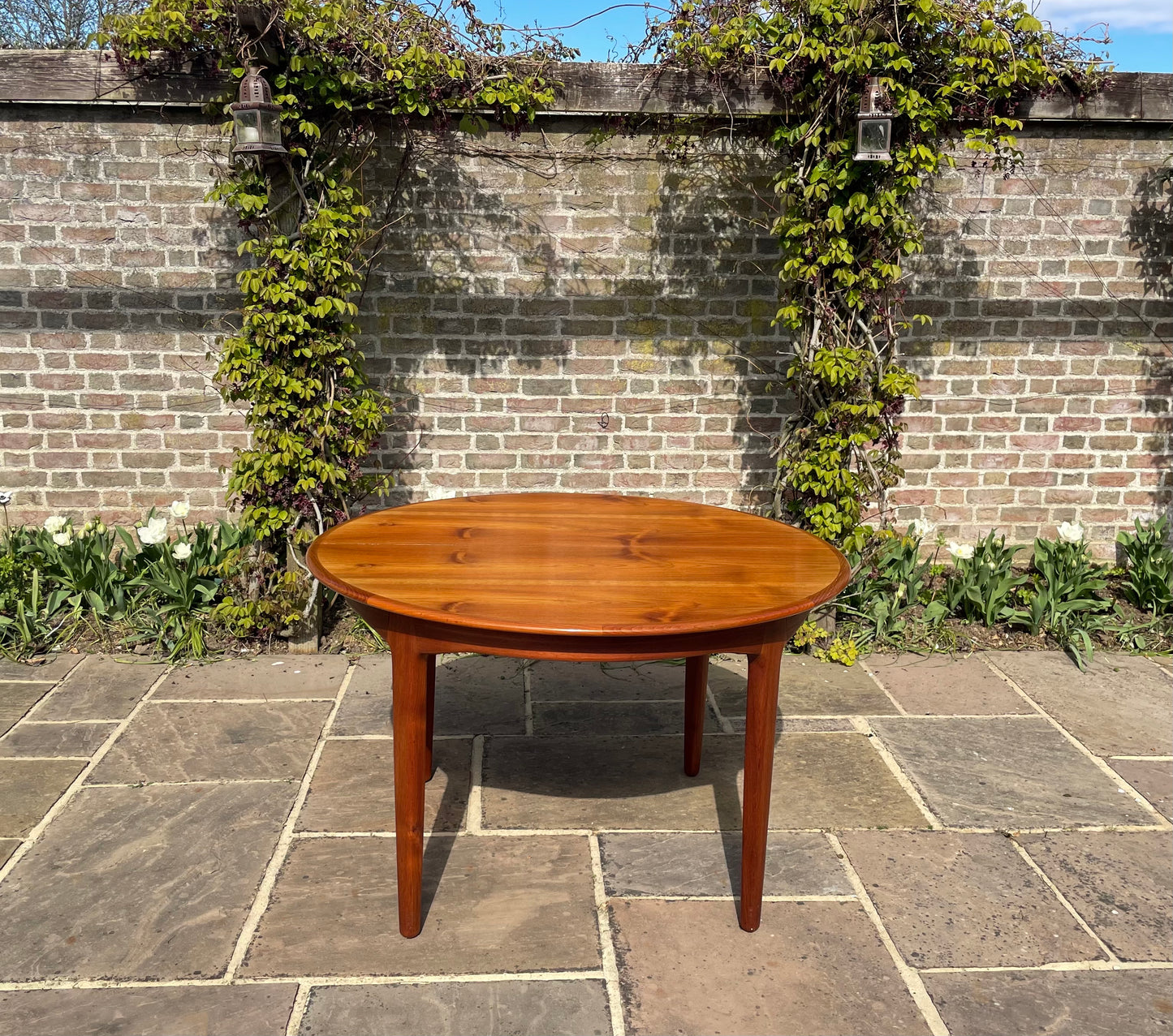 Beautiful Mid Century Modern Teak Model 62 Extending Dining Table By Henning Kjærnulf for Sorø Stolefabrik