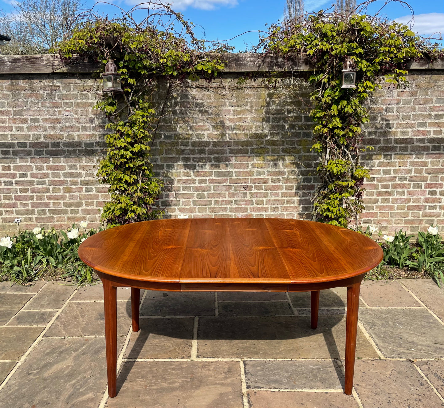 Beautiful Mid Century Modern Teak Model 62 Extending Dining Table By Henning Kjærnulf for Sorø Stolefabrik