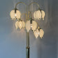 Reserved for Toni  *** Mid century modern vintage Hollywood Regency white glass tulip/lotus lamp