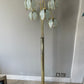Reserved for Toni  *** Mid century modern vintage Hollywood Regency white glass tulip/lotus lamp