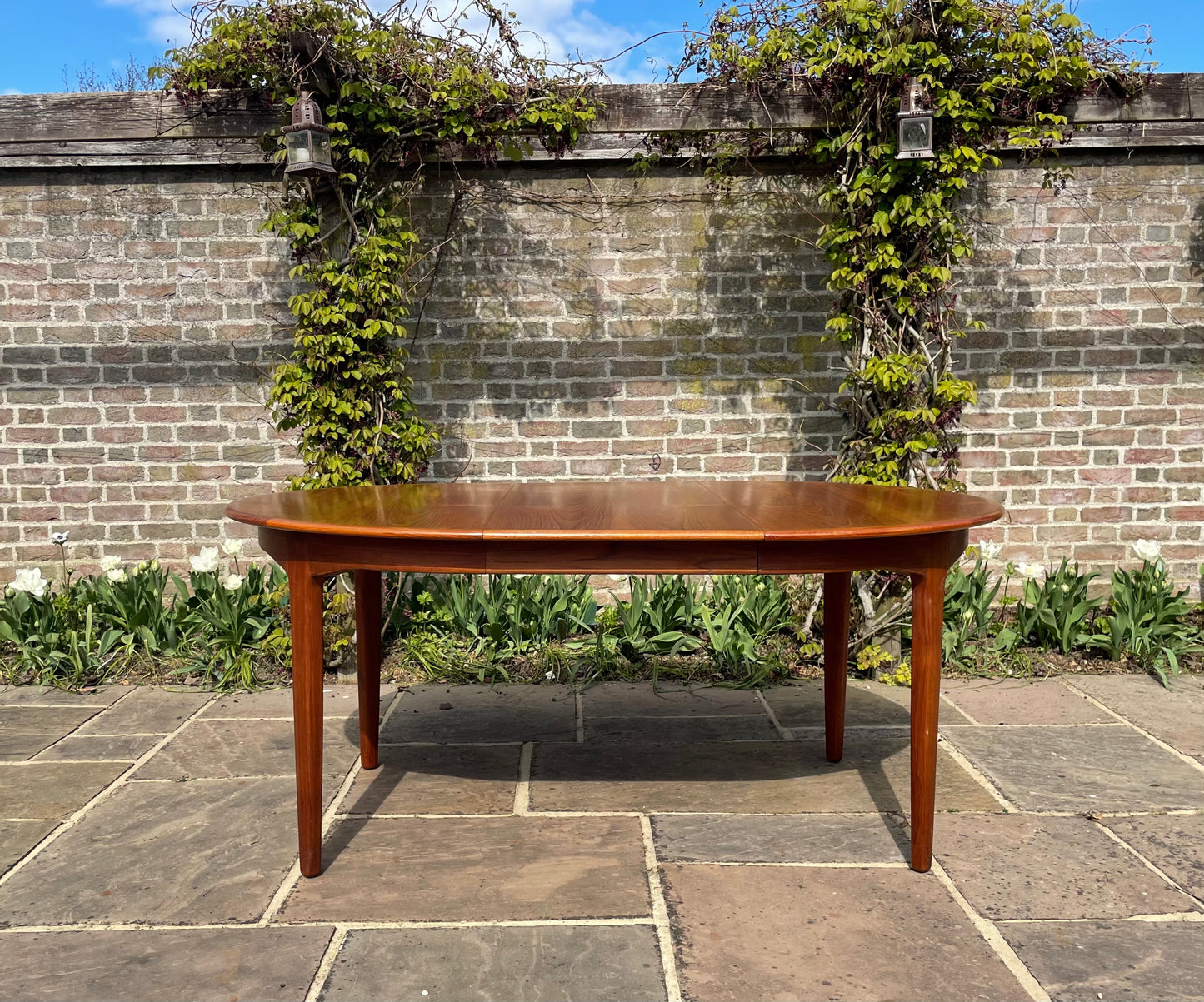 Beautiful Mid Century Modern Teak Model 62 Extending Dining Table By Henning Kjærnulf for Sorø Stolefabrik