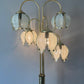 Reserved for Toni  *** Mid century modern vintage Hollywood Regency white glass tulip/lotus lamp